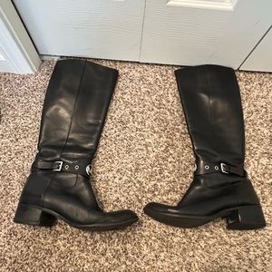 Michael Kors Black & Silver Boots Size 8.5